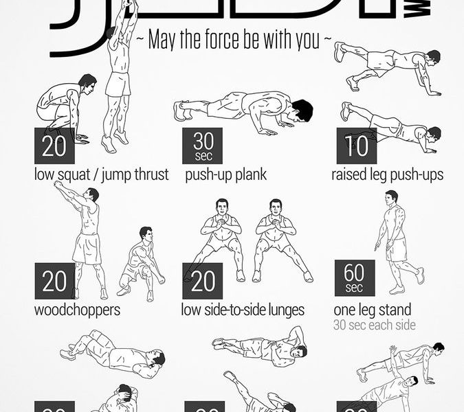 JEDI Workout To Get You Fit - Best Infographics