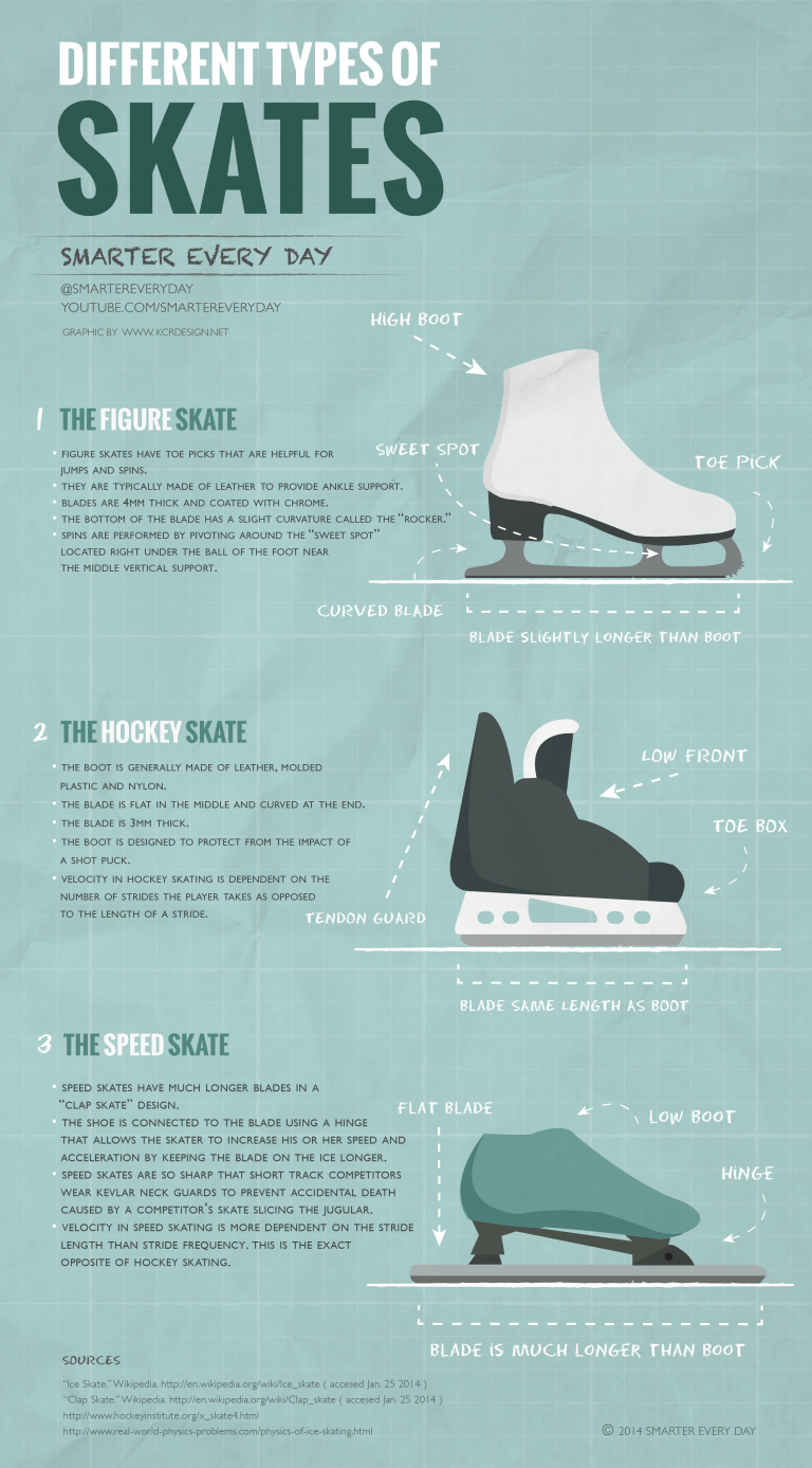 Different Types of Skates {Infographic} Best Infographics