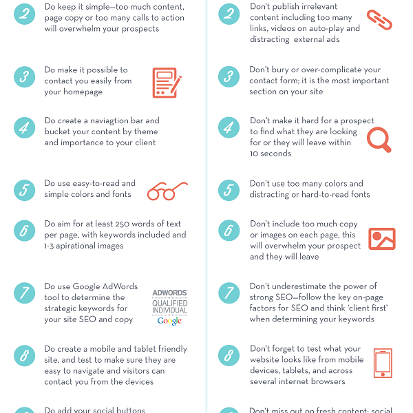 Website Do's And Don'ts {Infographic} - Best Infographics