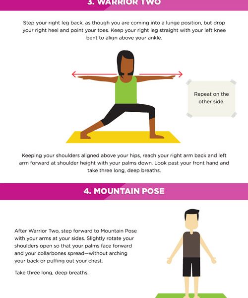 7 Poses To Reduce Stress {Infographic} - Best Infographics