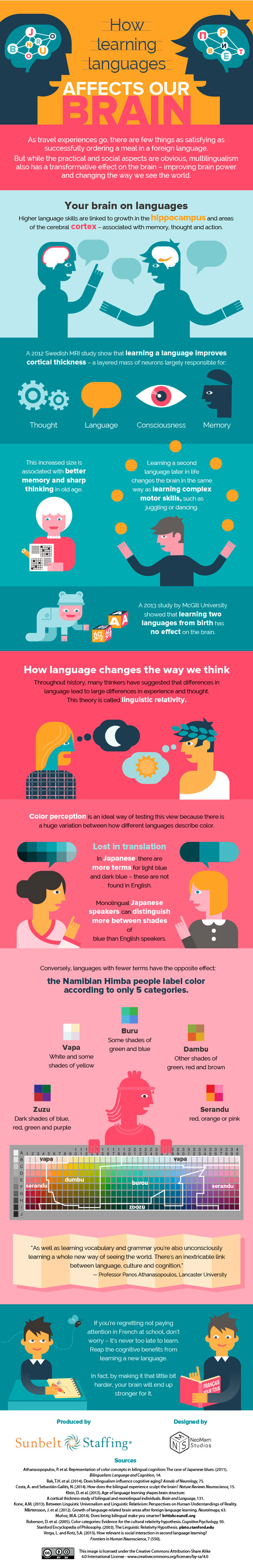 How Learning Languages Affects Our Brain {Infographic} - Best Infographics