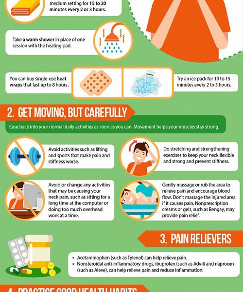 How To Treat Neck Pain At Home {Infographic} - Best Infographics