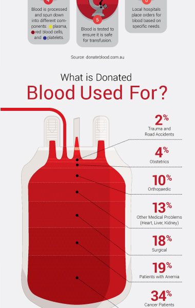 Guide To Donating Blood [Infographic] - Best Infographics