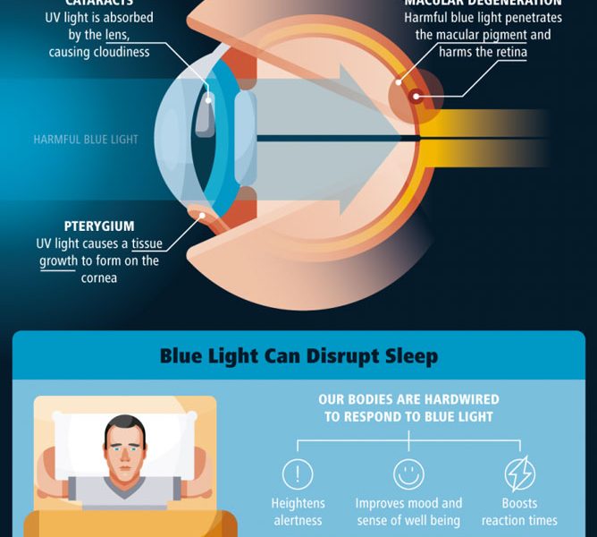 Blocking Harmful Blue Light [Infographic] - Best Infographics