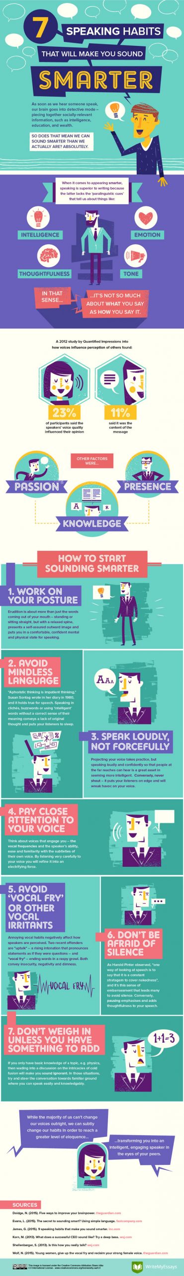 7 Speaking Habits That Make You Sound Smarter - Best Infographics