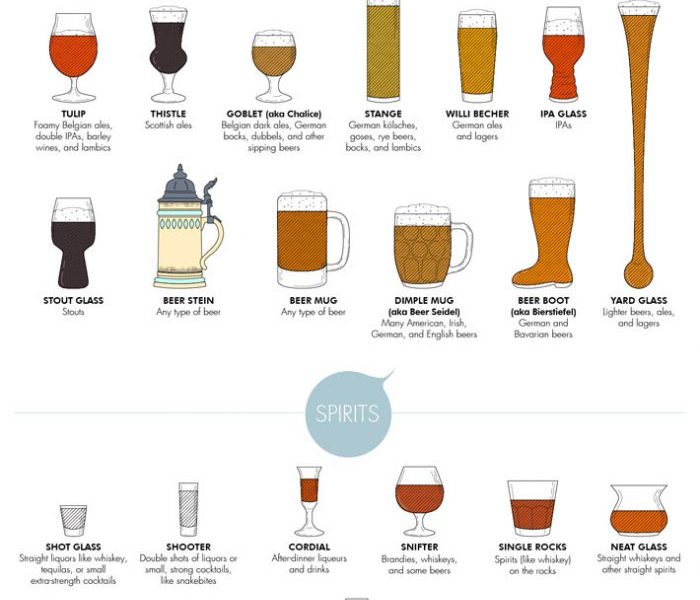 Which Glass for Which Drink? [Infographic] - Best Infographics