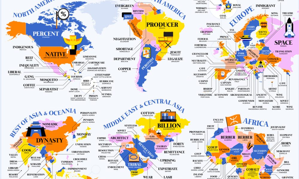 Mapping The Most Used Words On Every Country And State's Wikipedia Page ...