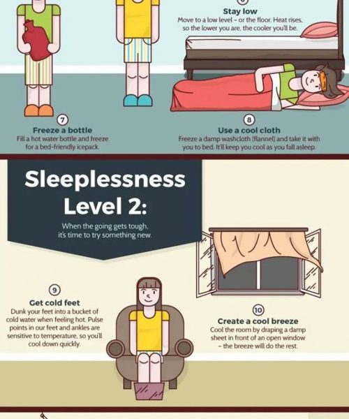 16 Ways To Stay Cool When Sleeping [Infographic] - Best Infographics