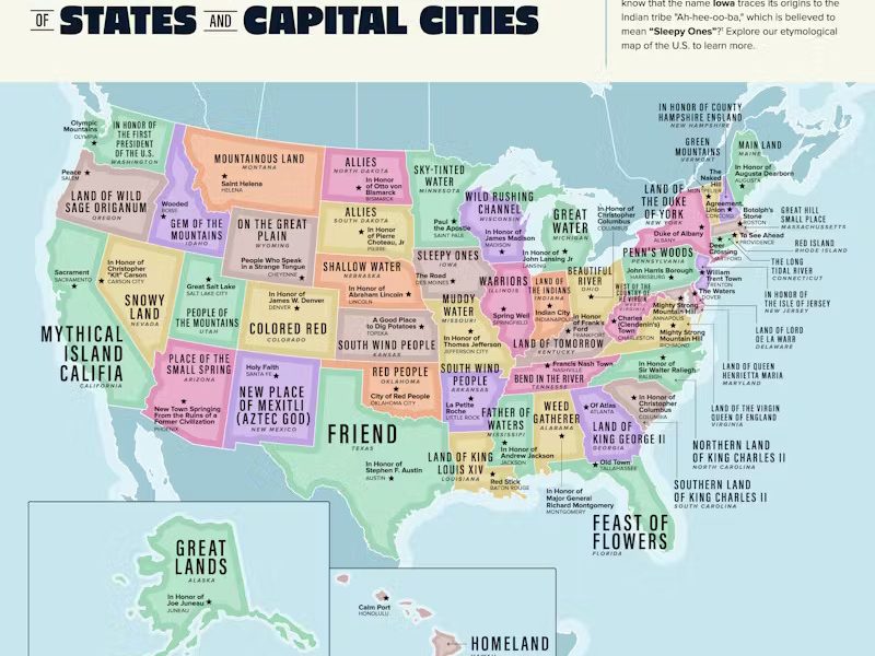 Literal Translation of U.S. Cities and States [Infographic] - Best ...