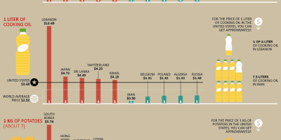How Food & Product Prices Compare Around the World [Infographic]