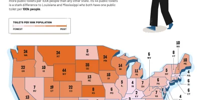 The States with the Fewest Public Toilets [Infographic]